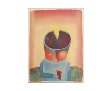 Jean-Michel Foolon signed lithograph printed in colors, dated 1983 || FOLON JEAN-MICHEL (1934 - 2005) kleurlitho n° 5/100 met