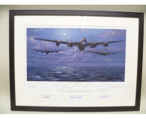 PHILIP E. WEST "Enemy Coast Ahead - The Dambusters" - a limited edition Artist's Studio Proof Print, No.2/25 depicting 3 Lanc