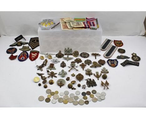 A COLLECTION OF BRITISH ARMY CAP BADGES, includes First World War Tank Corps, The Kings Own, The Welch, etc together with emb