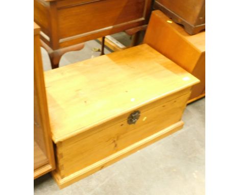 A pine tool chest or coffer.