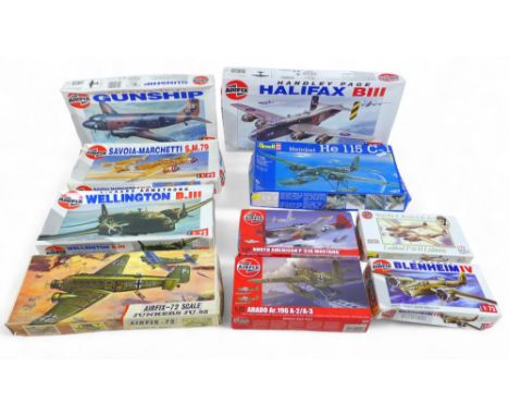 A collection of ten 1:72 scale Airfix aeroplane kits, all boxed.(10)