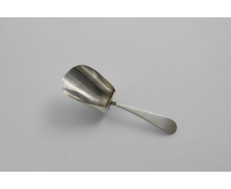 A GEORGE III SCOTTISH PROVINCIAL CADDY SPOON with a shovel bowl, by William Ritchie of Perth (WR, double headed eagle), c.180