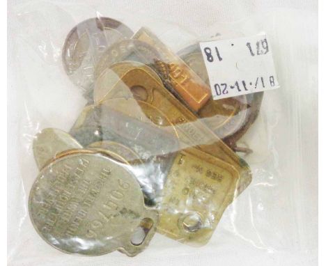 An early 1930's BBC Radio Circle London enamel badge, various medallions, etc.