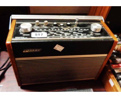 A Hacker Hunter RP38A portable radio