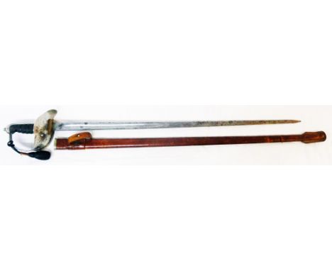 A First World War British Army officer's dress sword by Hawksworth