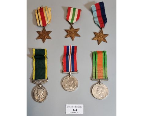 Collection of assorted WWII medals believed to have been awarded to Doctor Chris Cliff Anthony, to include: 1939-45 War Medal