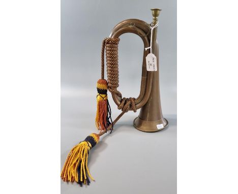 Military style brass bugle with braided tassels.   (B.P. 21% + VAT) 