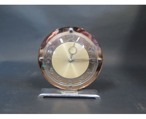 An Art Deco Smiths Mantle Clock, overwound 