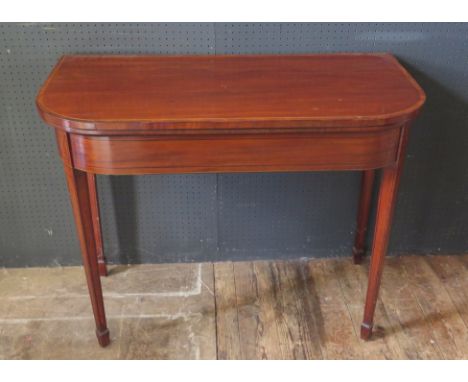 Mahogany Card Table