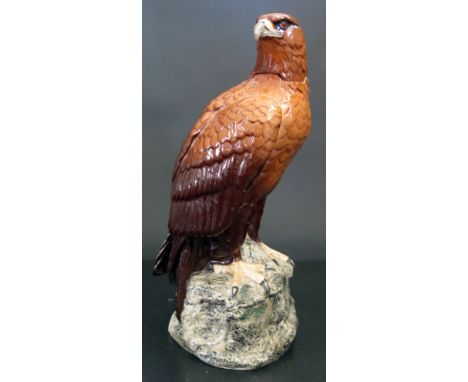 A Bottle of Beneagles Scotch Whisky  75cl. in Beswick Golden Eagle Decanter with tag. 