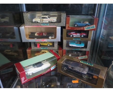 Ten Vitesse 1:43 Scale Model Cars in Boxes