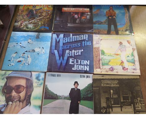 A Collection of Elton John, Beatles and Rolling Stones etc. LP Records 