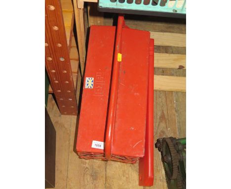 Toolbox with contents and emergency triangle 