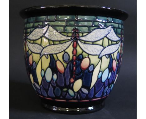 A Modern Moorcroft Favrile Planter 2000, 16cm, boxed 