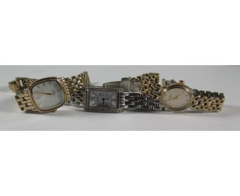 Three Ladies Wristwatches: Citizen Ecodrive, Accurist and Rotary 