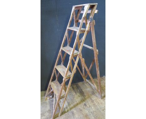 An Old Wooden Step Ladder 