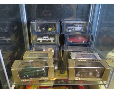 Twelve Brumm and Eligor 1:43 Scale Model Cars in Boxes