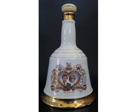 A Bottle of Commemorative Bell's Scotch Whisky for Prince Charles and Lady Diana's Marriage 1981. 75cl 