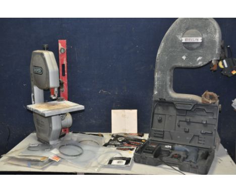 A DRAPER TWO WHEEL BAND SAW, model No unknown, along with a vintage Davla band saw (needs restoring or used for parts), a sel