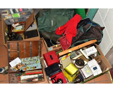 A QUANTITY OF FISHING EQUIPMENT TO INCLUDE HARDY, to include a Hardy Deluxe Classic 10ft 7/8 weight ,with a Hardy Marquis 8/9