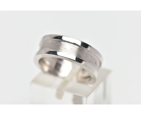 A 'C DE CARTIER' RING BY CARTIER, with polished and brushed detail, signed and numbered Cartier CK7505, ring size number 49, 