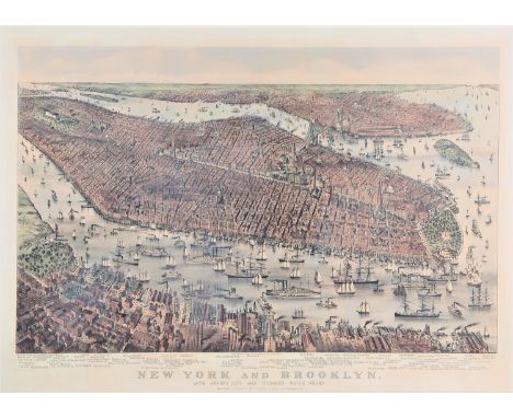[CURRIER &amp; IVES] CHARLES PARSONS (AMERICAN 1821-1910) AND LYMAN ATWATER (AMERICAN 1835-1891) New York and Brooklyn. With 