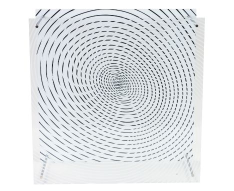 JESUS RAFAEL SOTO (VENEZUELAN 1923-2005)  Espiral Doble (de la serie Sintesis), 1979 silkscreen on plexiglass with metal rods
