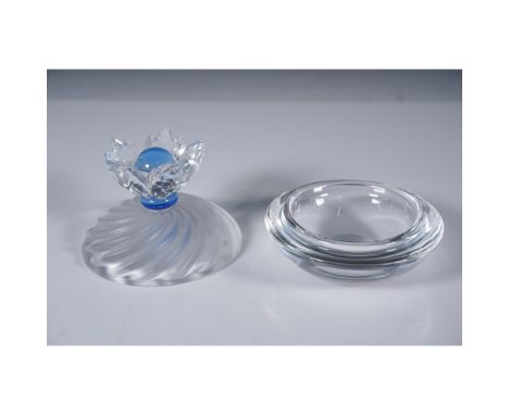 Exquisite Swarovski Crystal Jewel Blue Flower Box, model number 207886. This elegant trinket box features a beautifully craft