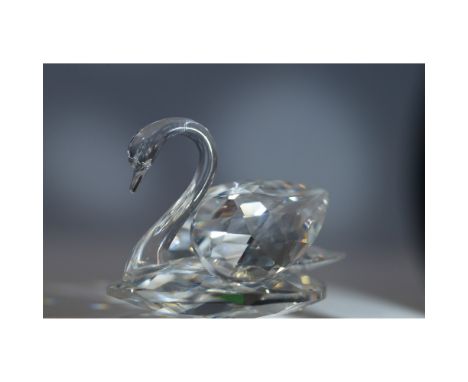 Swarovski Medium Swan (item 010006), designed by Max Schreck, was introduced in 1977 and retired in 2013. Originally part of 