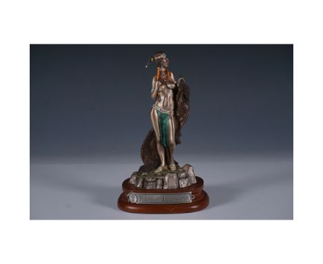 This limited-edition Chilmark pewter figurine, titled Kiowa Princess, is numbered 519 out of 1200 and was sculpted by renowne