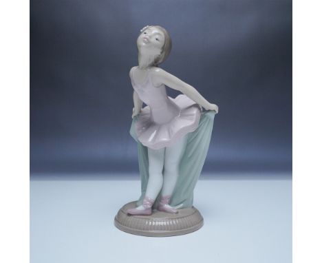 This Nao porcelain figurine, titled "My Recital" (model number 01151), features a young ballerina holding her skirt. The deli