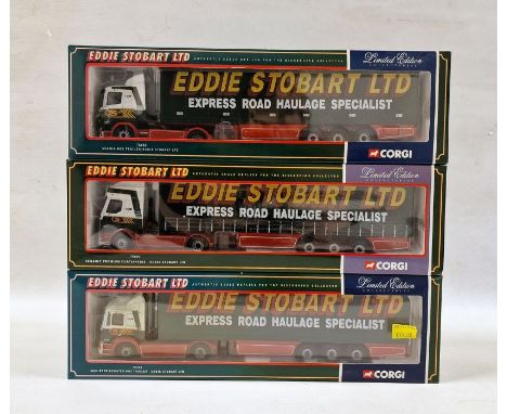 Three Boxed Limited Edition Corgi 1:50 scale&nbsp; diecast models to include 75702 Man Refrigerated Box Trailer - Eddie Stoba