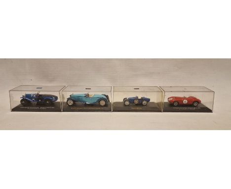 Four cased Ixo diecast models to include Lorraine-Dietrich B 3-6 #5 Winner Le Mans 1925, Bugatti Royale Type 41 Cabriolet Esd