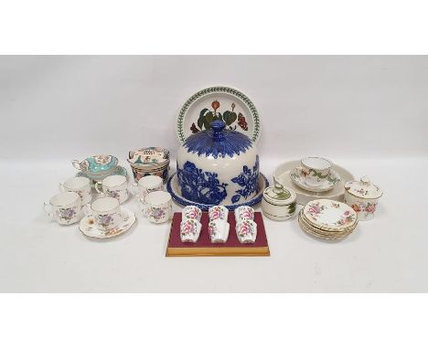 Boxed set of Royal Crown Derby demitasses, a Derby 'Posies' pattern part coffee service&nbsp;printed with flower sprays withi