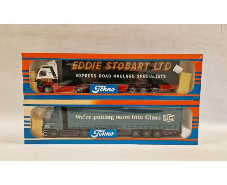 Tenko 1/50 scale diecast models to include 'The British Collection' #69 Stobart/Volvo Truck and #77 United Glass Truck both i