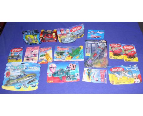 A quantity of Matchbox Thunderbirds boxed toys, together with a number of Captain Scarlet and the Mysterons, Doctor Who and J