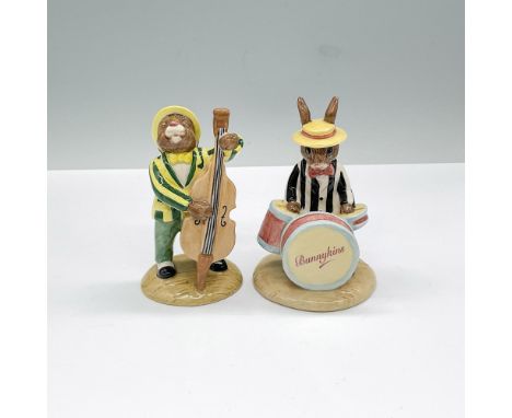 Special and limited editions from the Jazz Band Collection, glossy porcelain duo that includes: Drummer Bunnykins, a limited 