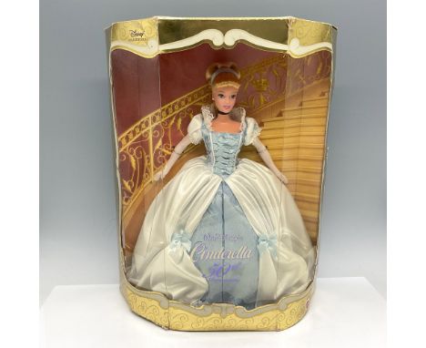 New in Box - dressed in blue and white gown for the ball is enchanting. Mattel backstamp. This item has its original box: 10.