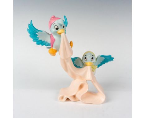 Figurine from Cinderella featuring the cast metal birds unraveling a sash. Certificate of Authenticity. Original box included