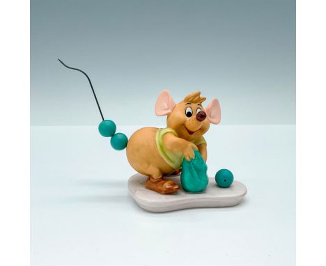 Figurine from Cinderella featuring Gus the mouse. Mouse Tail: Crafted from a solid brass wire, hand-shaped and carefully atta