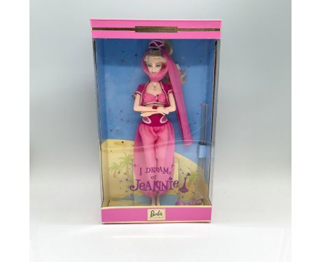 Inspired by the 1965 to 1970 American fantasy sitcom, I Dream of Jeannie, Barbie is show as Barbara Eden's portrayal of Jeann