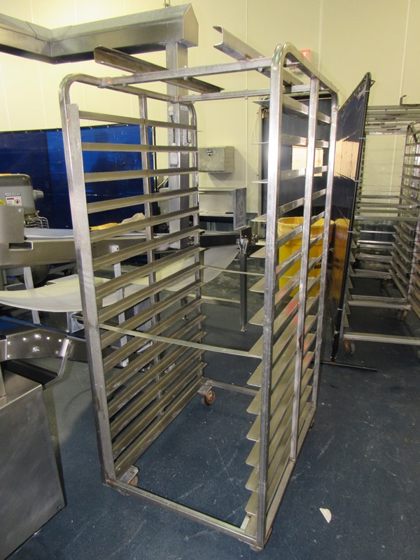Stainless Steel Bakers Racks, 37" L X 26" W, 15 shelves, 4" spacing