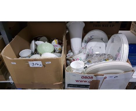 Quantity of assorted ceramics including Wedgwood 'Romance Rose' part dinner service and tea service, Royal Albert china, Colc
