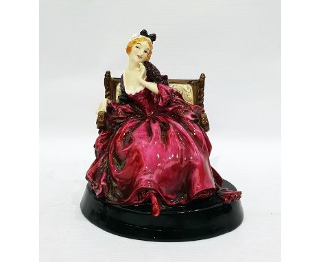 Royal Doulton model 'Proposal Lady' HN715, stamped to base and painted 'Potted by Doulton & Co', 15cm high Re: Enquiry - Vint