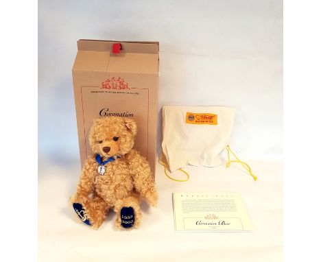 Steiff blonde coronation bear to celebrate the 50th anniversary of HM Queen Elizabeth II, exclusive to Peter Jones (China) Lt