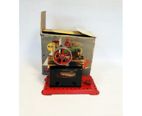 Mamod MN2 stationary steam engine model in original box 