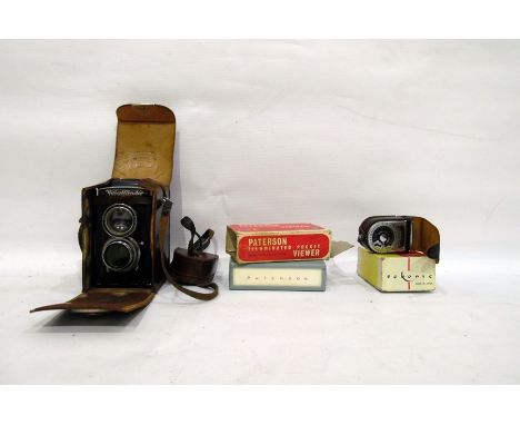 Vintage Voigtlander camera in case, a Sekonic model L-VI exposure meter and a Paterson illuminated pocket viewer (3) 