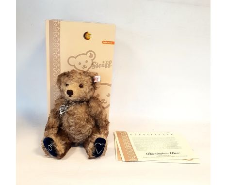 Steiff brown-tipped Buckingham bear, exclusive to Peter Jones (China) Ltd, limited edition 00184/1500, with original certific