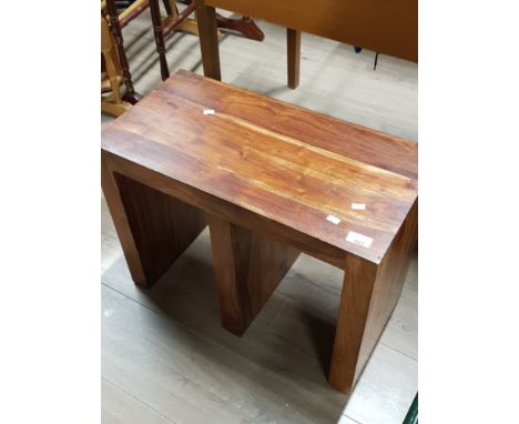 HARDWOOD LAMP TABLE