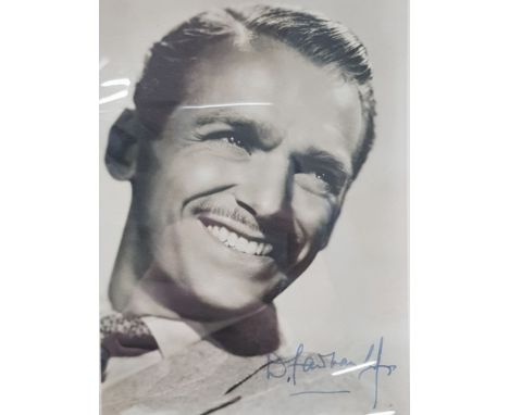 DOUGLAS FAIRBANKS JR 1909-2000 AMERICAN ACTOR AND PRODUCER MARRIED TO JOAN CRAWFORD SIGNED VINTAGE PHOTOGRAPH